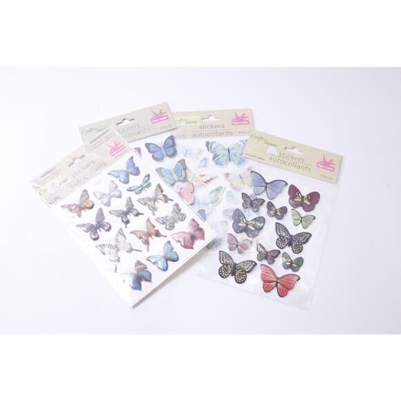 Greenbrier, Three Dimensional, 3D, Butterfly, Paper Crafts Sticker Lot, Scrapboo - Picture 3 of 4